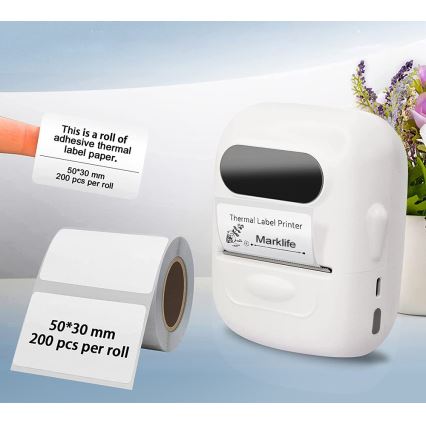 Digitale labelprinter USB-C + zelfklevende etiketten 40x30mm