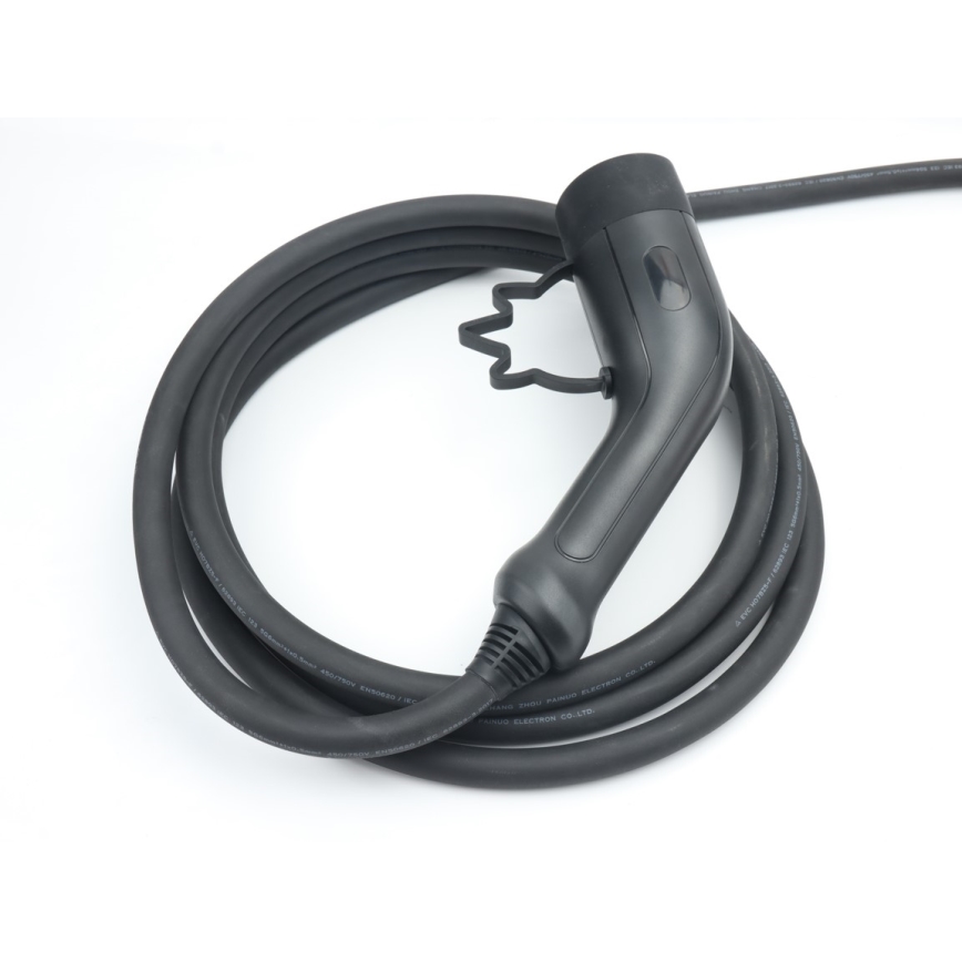 Immax - Draagbaar laadstation voor elektrische voertuigen AC Type 2 16 A / 380 V, 11 kW, met stekker 230 V en 5 m kabel, Wi-Fi Tuya