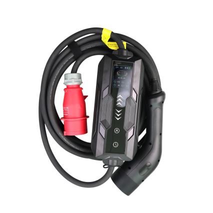 Immax - EV-reislaadstation voor elektrische auto's ​ AC Type 2 16A/380V 11kW + plug 230V, 3,7kW 5m + Etui