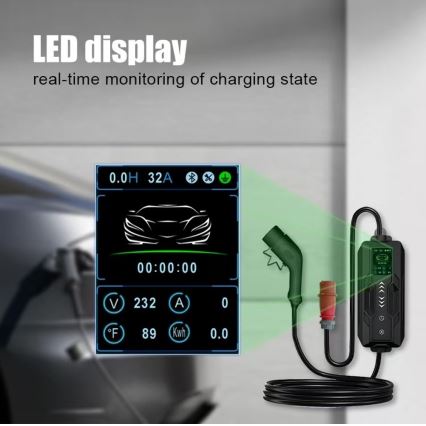 Immax - EV-reislaadstation voor elektrische auto's ​ AC Type 2 32A/380V 22kW 5m + Etui