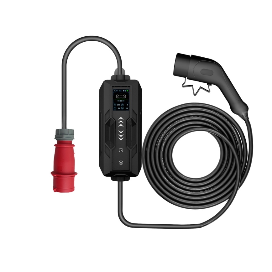 Immax - EV-reislaadstation voor elektrische auto's ​ AC Type 2 32A/380V 22kW 5m + Etui