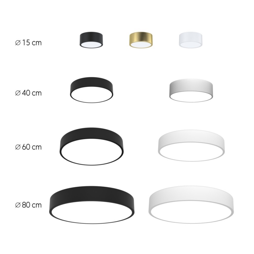 Immax Neo 07024L-15BD - Set 2x Dimbare LED plafondlamp RONDATE wit 2xLED/12W/230V + afstandsbediening Tuya