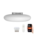 Immax NEO 07061L-LED RGBW Dimbaar plafondlamp FUENTE 3xLED/8,5W/100-240V Tuya + afstandsbediening