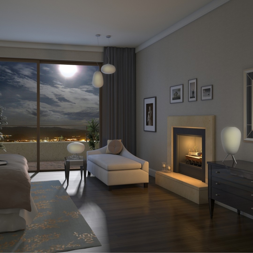 Immax NEO 07066L - LED RGBW dimbare plafondlamp COCONO 1xE27/8,5W/100-240V 24 cm Tuya + afstandsbediening