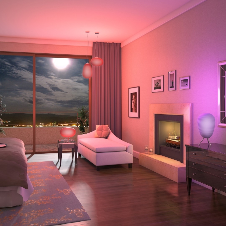 Immax NEO 07066L - LED RGBW dimbare plafondlamp COCONO 1xE27/8,5W/100-240V 24 cm Tuya + afstandsbediening