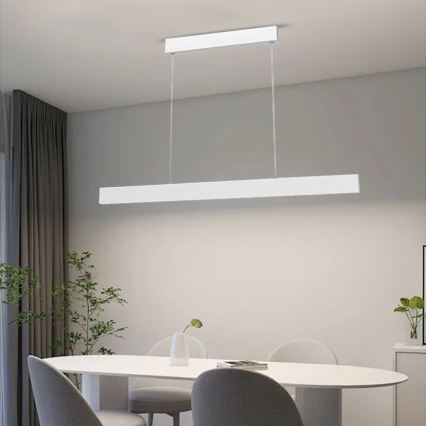 Immax NEO 07075L- Dimbare LED Hanglamp aan een koord LISTON wit LED/18W/230V + AB Tuya