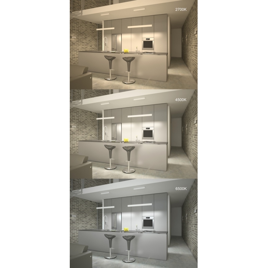 Immax NEO 07076L -  Dimbare LED Hanglamp aan een koord zwart LISTON LED/18W/230V + AB Tuya