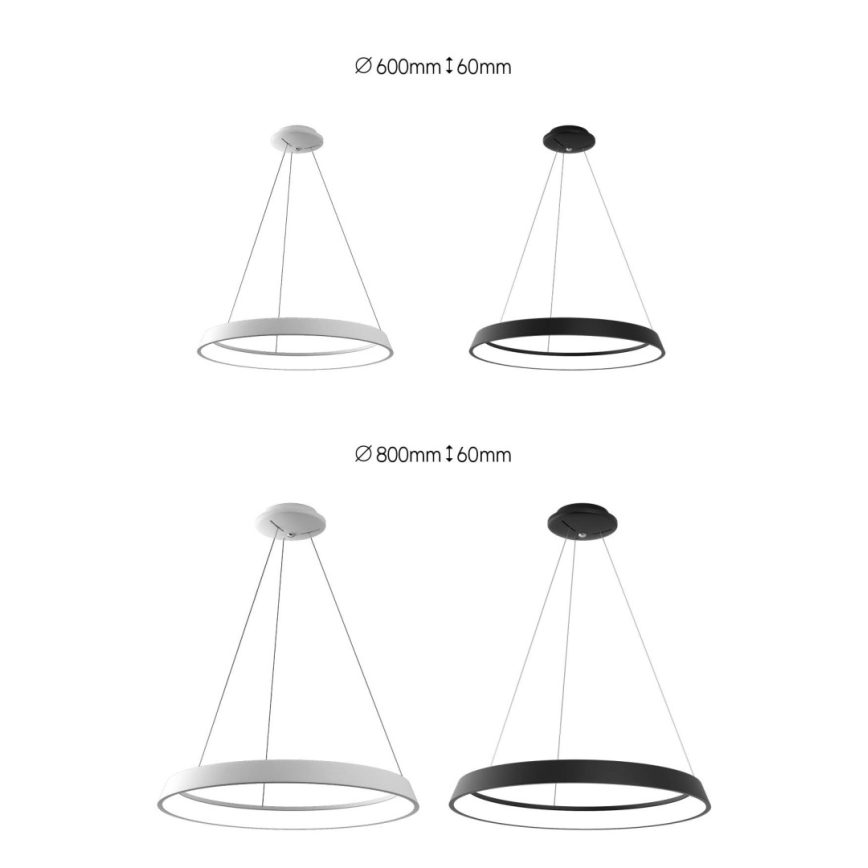 Immax NEO 07079L-80 - LED Hanglamp aan koord dimbaar LIMITADO LED/48W/230V 80 cm Tuya