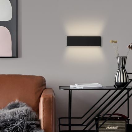 Immax NEO 07086L - LED dimbare wandlamp LISTON LED/8W/230V zwart Tuya + afstandsbediening