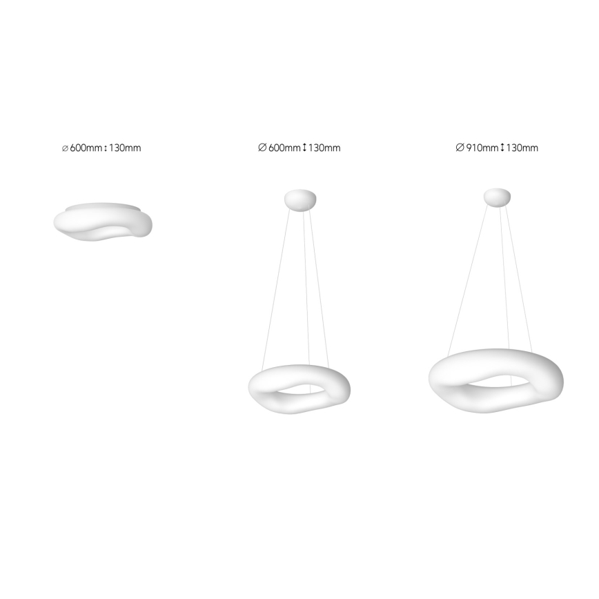 Immax NEO 07101L - LED Hanglamp aan koord dimbaar PULPO LED/60W/230V 91 cm + AB Tuya