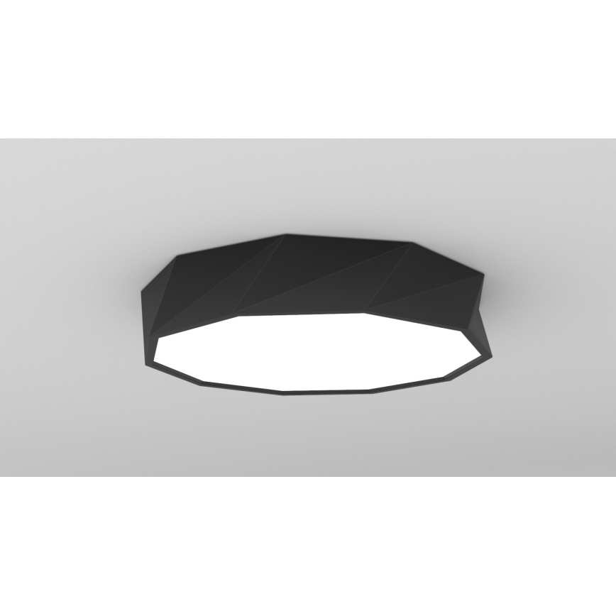 Immax NEO 07130-B60 - LED SMART Dimbare plafondlamp DIAMANTE zwart LED/43W/230V + afstandsbediening 60cm Tuya ZigBee