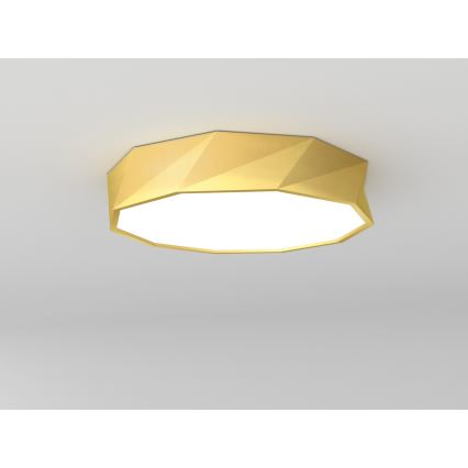 Immax NEO 07132-G60 - LED SMART dimbare plafondlamp DIAMANTE LED/43W/230V goud 60 cm Tuya ZigBee + afstandsbediening