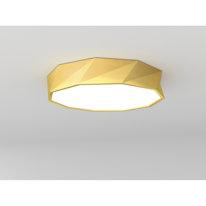 Immax NEO 07132-G60 - LED SMART dimbare plafondlamp DIAMANTE LED/43W/230V goud 60 cm Tuya ZigBee + afstandsbediening