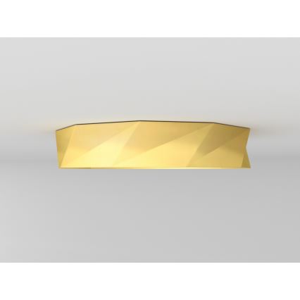 Immax NEO 07132-G60 - LED SMART dimbare plafondlamp DIAMANTE LED/43W/230V goud 60 cm Tuya ZigBee + afstandsbediening