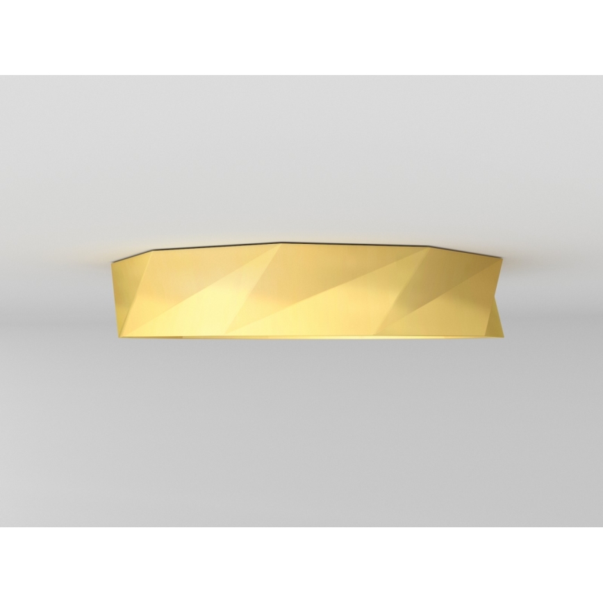 Immax NEO 07132-G60 - LED SMART dimbare plafondlamp DIAMANTE LED/43W/230V goud 60 cm Tuya ZigBee + afstandsbediening