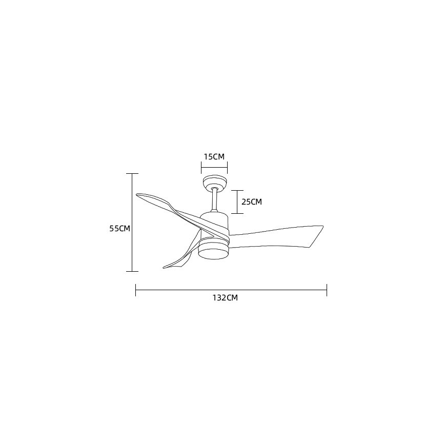 Immax NEO 07136-B - LED dimbare plafondventilator SOFISTICADO LED/18W/230V eiken Wi-Fi Tuya + afstandsbediening