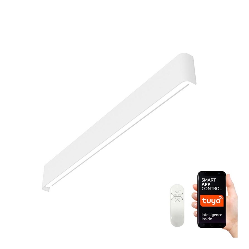 Immax NEO 07137-W - LED SMART Dimbare wandlamp LINEA wit LED/40W/230V + afstandsbediening 76 cm Tuya ZigBee