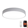 Immax NEO 07143-GR80 - Dimbare LED Plafond Lamp RONDATE LED/65W/230V Tuya grijs + afstandsbediening