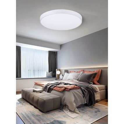 Immax NEO 07149-W40 - Dimbare LED Plafond Lamp NEO LITE AREAS LED/24W/230V Tuya Wifi wit + afstandsbediening