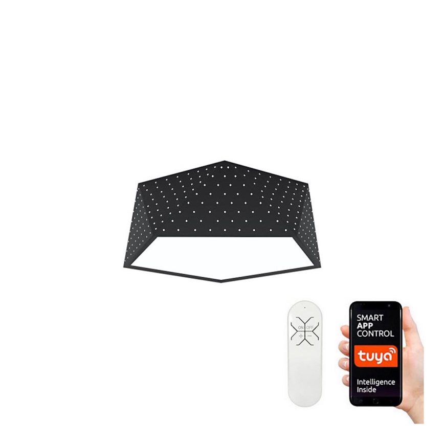 Immax NEO 07151-B40 - Dimbare LED Plafond Lamp BRILIANT LED/20W/230V Wi-Fi Tuya zwart + afstandsbediening