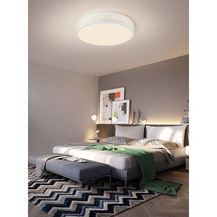 Immax NEO 07153-W30 - Dimbare LED Plafond Lamp NEO LITE PERFECTO LED/24W/230V Wi-Fi Tuya wit + afstandsbediening