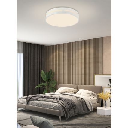 Immax NEO 07153-W30 - Dimbare LED Plafond Lamp NEO LITE PERFECTO LED/24W/230V Wi-Fi Tuya wit + afstandsbediening