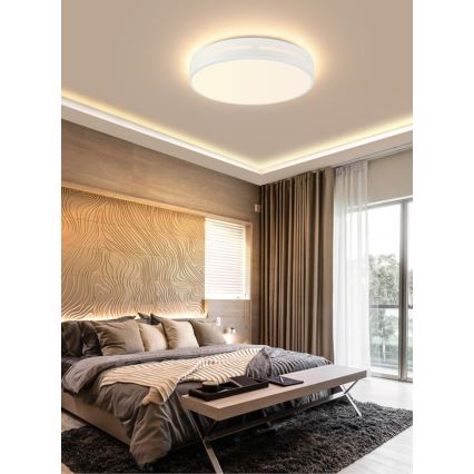 Immax NEO 07153-W40 - Dimbare LED Plafond Lamp NEO LITE PERFECTO LED/24W/230V Wi-Fi Tuya wit + afstandsbediening