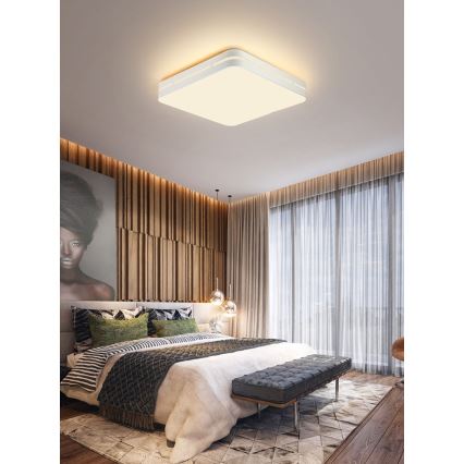 Immax NEO 07155-W30 - Dimbare LED Plafond Lamp NEO LITE PERFECTO LED/24W/230V Wi-Fi Tuya wit + afstandsbediening