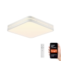 Immax NEO 07155-W42 - Dimbare LED Plafond Lamp NEO LITE PERFECTO LED/48W/230V Wi-Fi Tuya wit + afstandsbediening