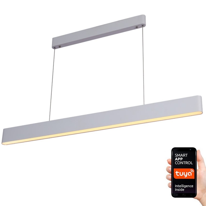 Immax NEO 07157-W120X - LED RGB+CCT Dimbare hanglamp aan een koord MILANO LED/40W/230V Tuya wit