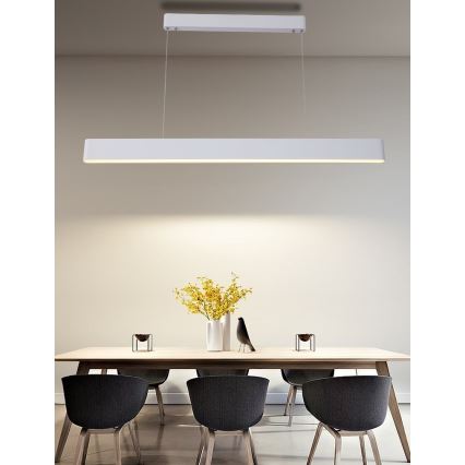 Immax NEO 07157-W120X - LED RGB+CCT Dimbare hanglamp aan een koord MILANO LED/40W/230V Tuya wit