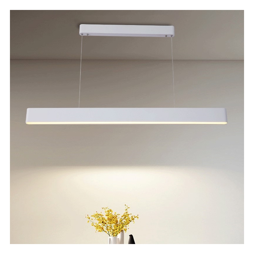 Immax NEO 07157-W120X - LED RGB+CCT Dimbare hanglamp aan een koord MILANO LED/40W/230V Tuya wit