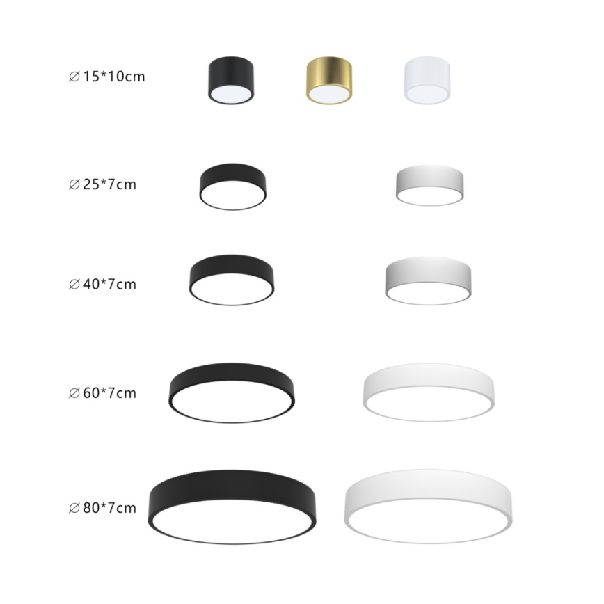 Immax NEO 07201L - Dimbare LED plafondlamp RONDATE LED/28W/230V zwart Tuya + afstandsbediening