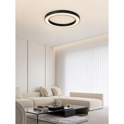 Immax NEO 07210L - Dimbare LED plafondlamp PASTEL LED/68W/230V 95 cm zwart Tuya + afstandsbediening