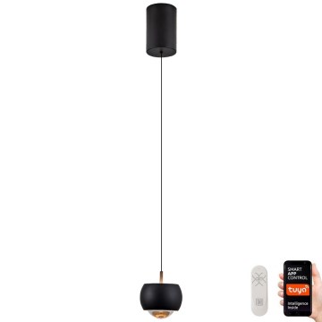 Immax NEO 07219L - LED dimbare hanglamp aan kabel DORMINE LED/6W/230V mat zwart Tuya + afstandsbediening