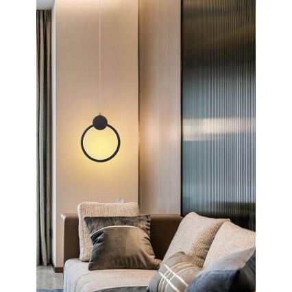 Immax NEO 07233L - Dimbare LED hanglamp aan een koord NEO LITE OVALE LED/18W/230V Wi-Fi Tuya 2700-6500K + afstandsbediening