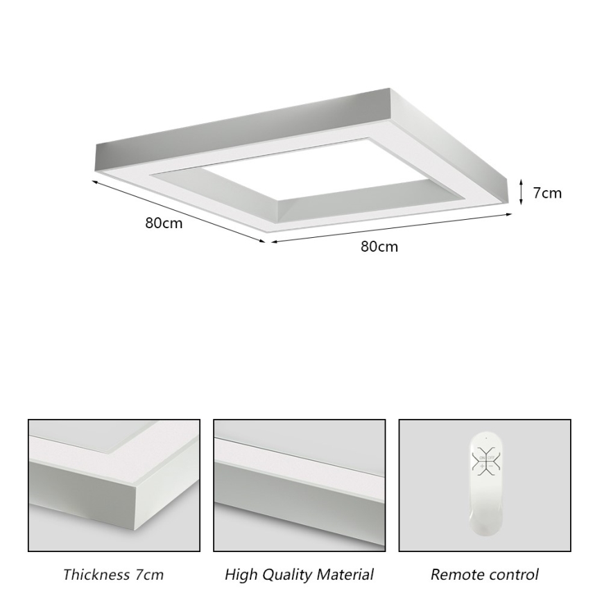 Immax NEO 07240L - Dimbare LED Plafondlamp CANTO LED/60W/230V 2700-6500K Tuya wit
