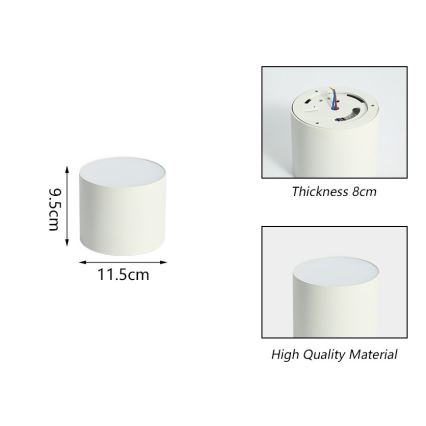 Immax NEO 07241L - Dimbare LED Plafondlamp RONDATE LED/18W/230V 11,5cm Wi-Fi Tuya