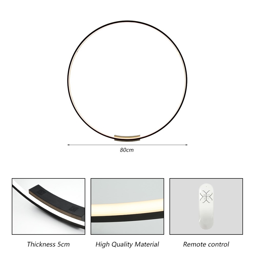 Immax NEO 07245-80 - LED dimbare wandlamp FINO LED/50W/230V 2700-6500K 80 cm Tuya + afstandsbediening
