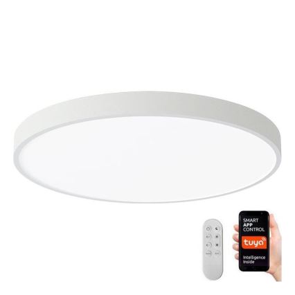 Immax NEO 07252L - Dimbare LED Plafondlamp NEO LITE SEMPLICI LED/48W/230V 3000-6000K Wi-Fi Tuya wit + afstandsbediening