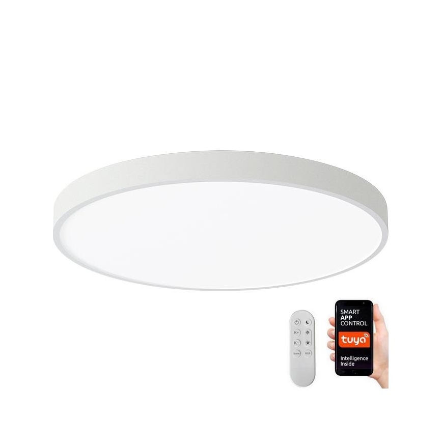Immax NEO 07252L - Dimbare LED Plafondlamp NEO LITE SEMPLICI LED/48W/230V 3000-6000K Wi-Fi Tuya wit + afstandsbediening