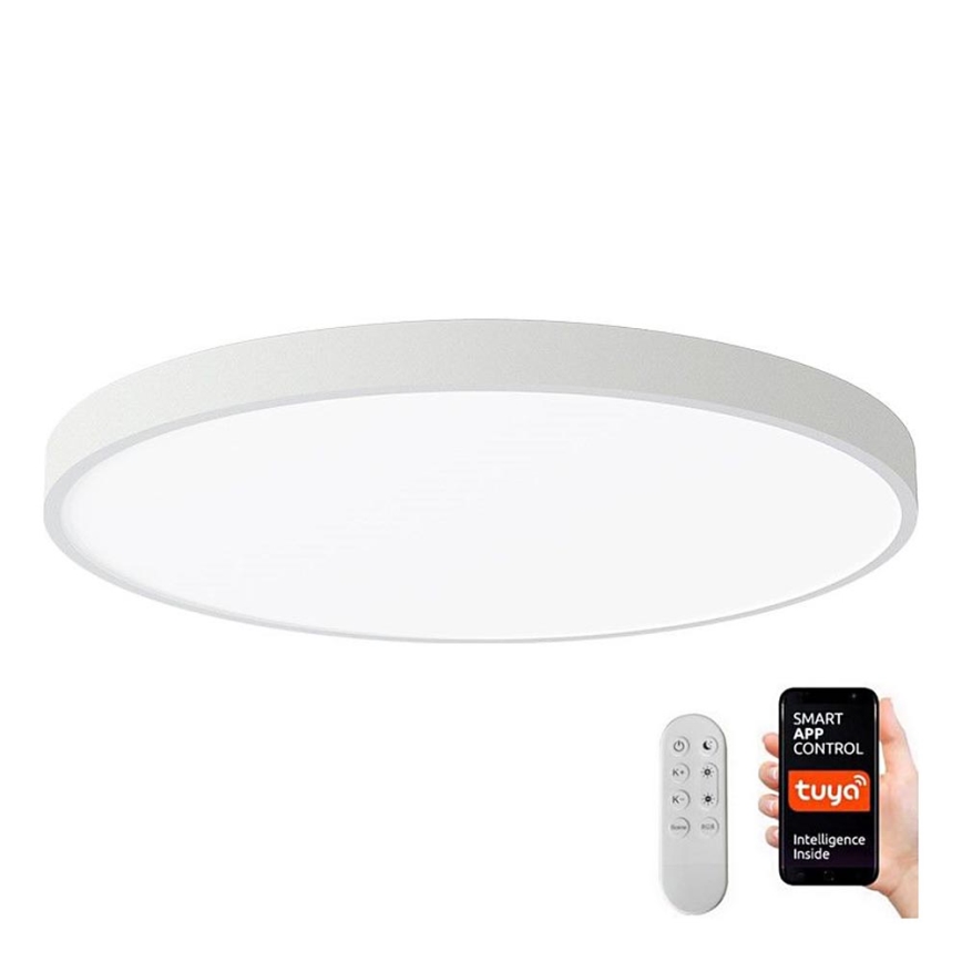 Immax NEO 07253L - Dimbare LED Plafondlamp NEO LITE SEMPLICI LED/60W/230V 3000-6000K Wi-Fi Tuya wit + afstandsbediening