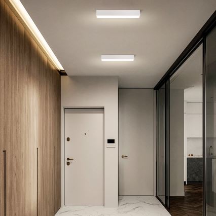 Immax NEO 07257L - Dimbare LED Plafondlamp NEO LITE LUNGO LED/20W/230V 3000-6000K Wi-Fi Tuya wit + afstandsbediening