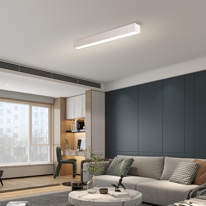 Immax NEO 07258L - Dimbare LED Plafondlamp NEO LITE LUNGO LED/29W/230V 3000-6000K Wi-Fi Tuya wit + afstandsbediening
