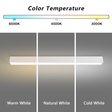 Immax NEO 07259L - LED dimbare plafondlamp NEO LITE LUNGO LED/38W/230V 3000-6000K Wi-Fi Tuya wit + afstandsbediening