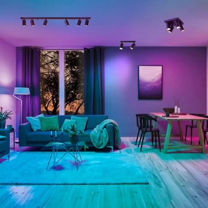 Immax NEO 07266W - LED RGB+CCT Dimbare Spot NEO LITE PUNTO 4xGU10/6W/230V Wi-Fi Tuya