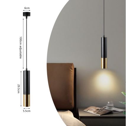 Immax NEO 07273Z - LED RGB+CCT Dimbare hanglamp aan een koord NEO PUNTO 1xGU10/4,8W/230V Tuya