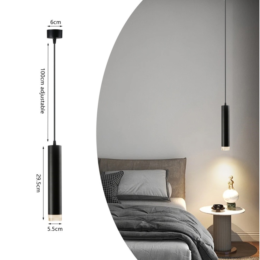 Immax NEO 07274W - LED RGB+CCT Dimbare hanglamp aan kabel NEO LITE PUNTO 1xGU10/6W/230V Wi-Fi Tuya