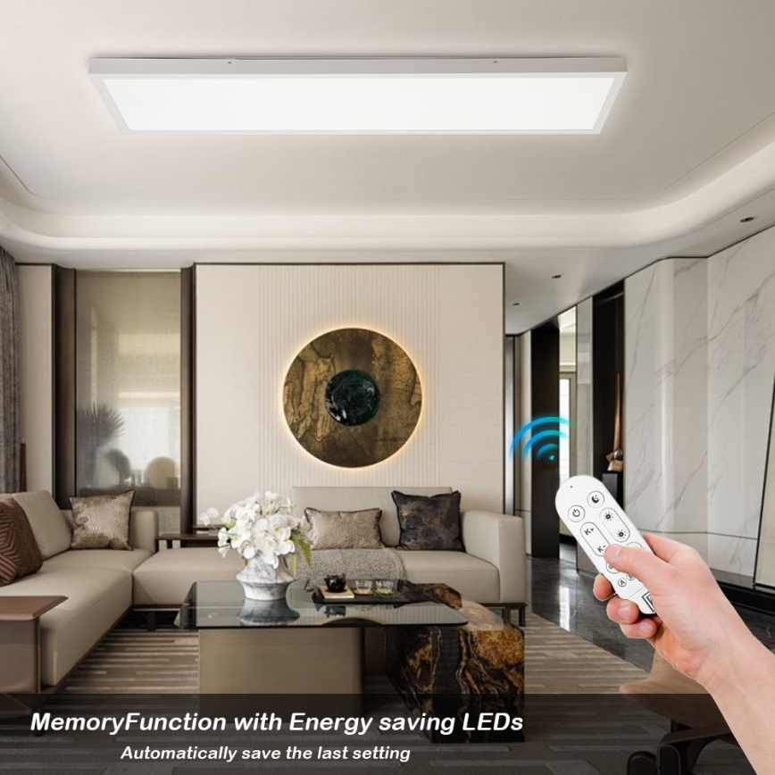 Immax NEO 07276L - LED Dimbare badkamer plafondverlichting NEO LITE FRAME LED/50W/230V IP44 Wi-Fi Tuya + afstandsbediening wit