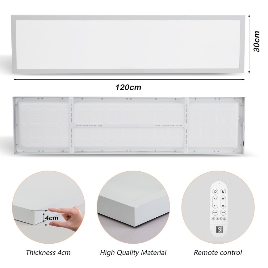Immax NEO 07276L - LED Dimbare badkamer plafondverlichting NEO LITE FRAME LED/50W/230V IP44 Wi-Fi Tuya + afstandsbediening wit